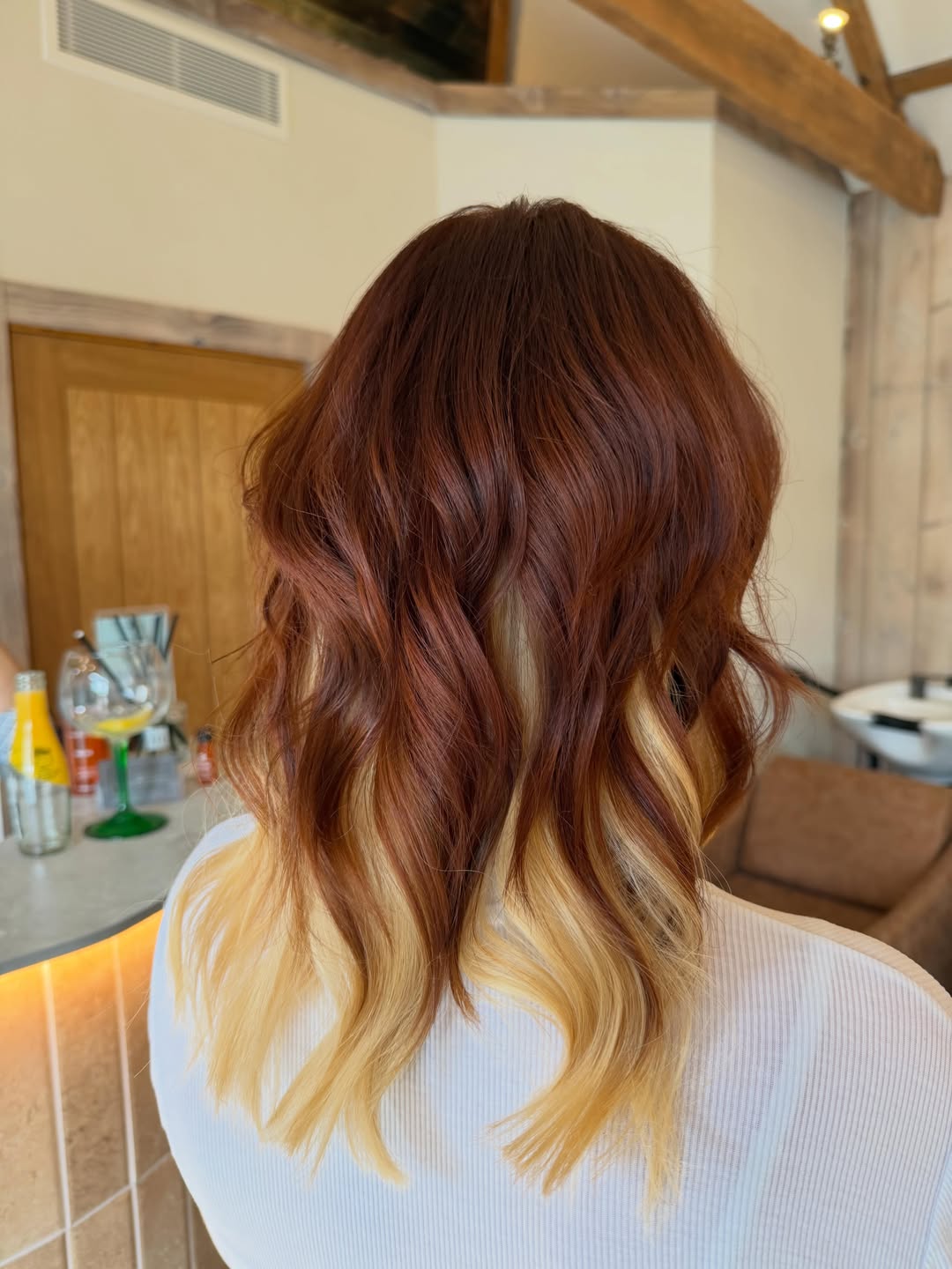 Peekaboo Blonde & Hidden Rainbow Hair Stanley Hair Salon Peekaboo Blonde & Hidden Rainbow Hair Stanley Hair Salon